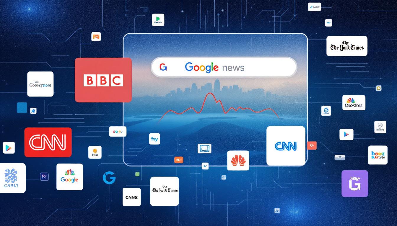 Major News Organizations Dominate Google AI Summaries, Study Finds